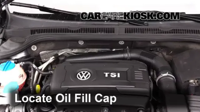 2014 Volkswagen Jetta SE 1.8L 4 Cyl. Turbo Sedan (4 Door) Aceite Agregar aceite
